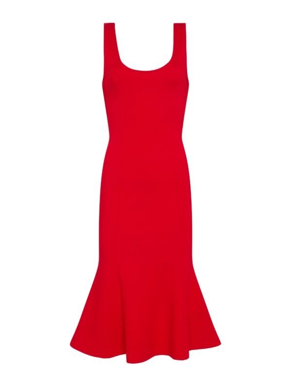 Bisous Flared Midi Dress